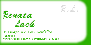 renata lack business card